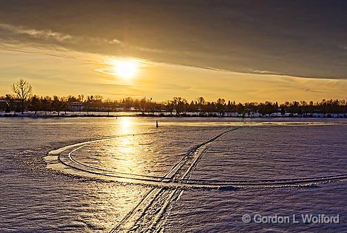 Sun Beneath Cloud Bank_20723-6.jpg - Photographed along the Rideau Canal Waterway at Smiths Falls, Ontario, Canada.